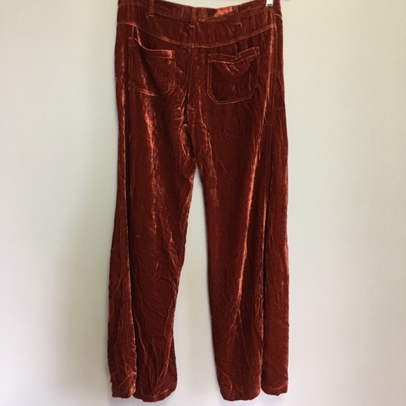 ❌SOLD❌ Free People Extreme Wide Leg Velvet Pants - Picture 3 of 6